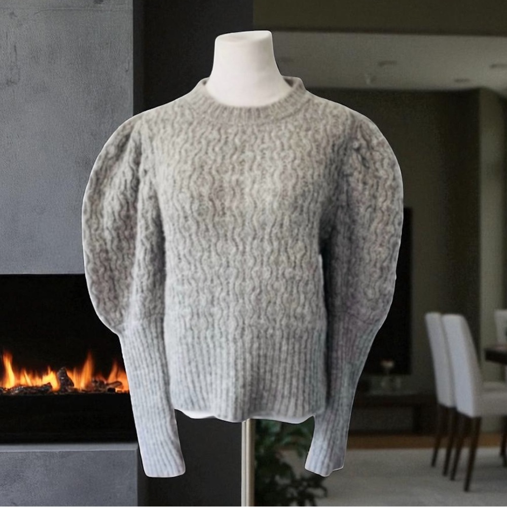 ST. ROCHE ALPACA GREY IVY SWEATER
